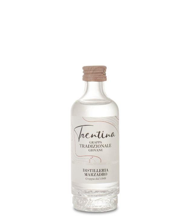 Marzadro La Trentina Tradizionale - Grappa giovane 0,04 (41 % vol., 0,04 Liter) von Distilleria Marzadro