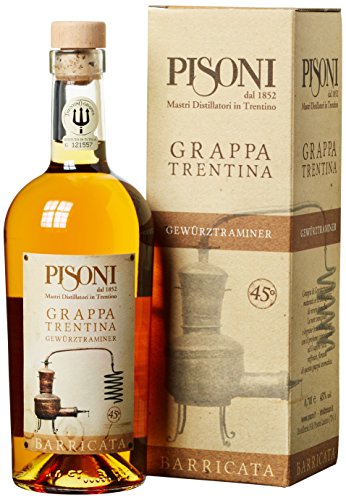 Distilleria Pisoni Grappa Gewürztraminer Barricata (1 x 0.7 l) von Distilleria Pisoni