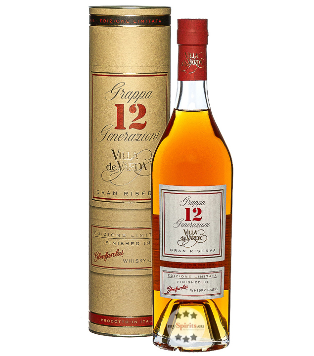 Villa de Varda Grappa 12 Generazioni Glenfarclas Finish (42 % Vol., 0,7 Liter) von Distilleria Villa de Varda