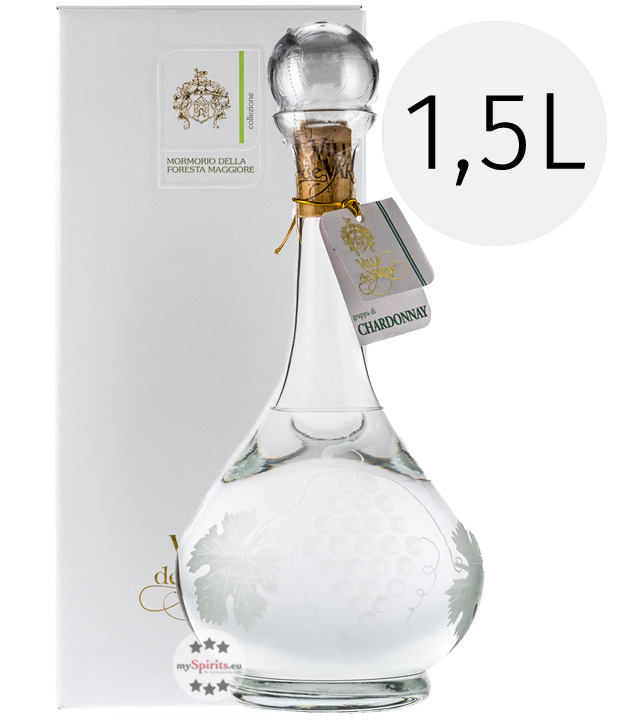 Villa de Varda Grappa Chardonnay Mormorio Della Foresta 1,5l (40 % vol., 1,5 Liter) von Distilleria Villa de Varda