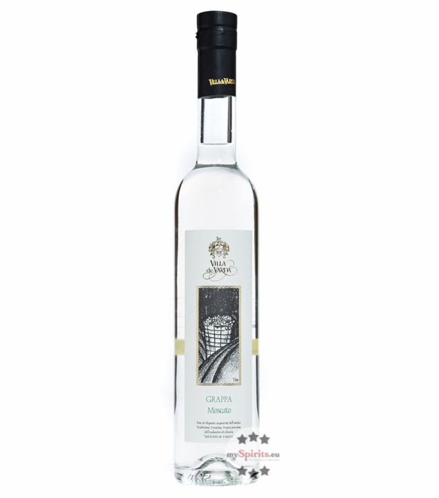 Villa de Varda Grappa Moscato Mezzolitro (40 % vol., 0,5 Liter) von Distilleria Villa de Varda