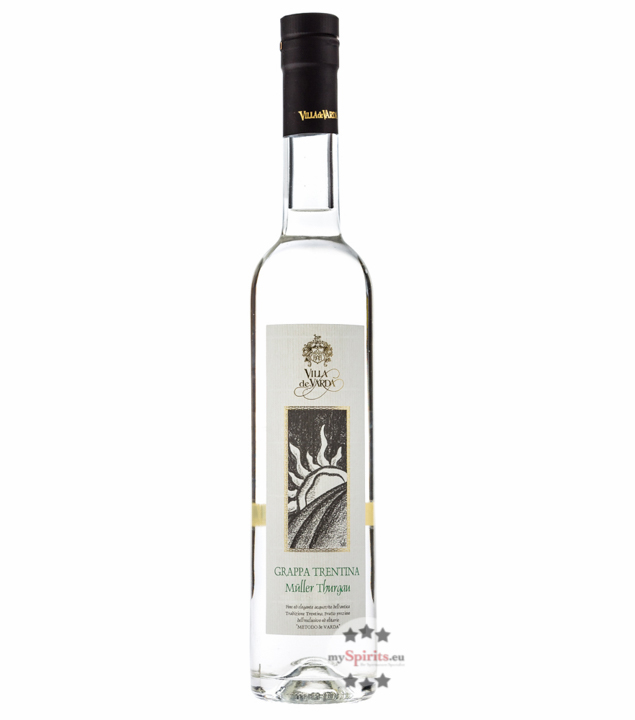 Villa de Varda Grappa Müller Thurgau Mezzolitro (40 % vol., 0,5 Liter) von Distilleria Villa de Varda