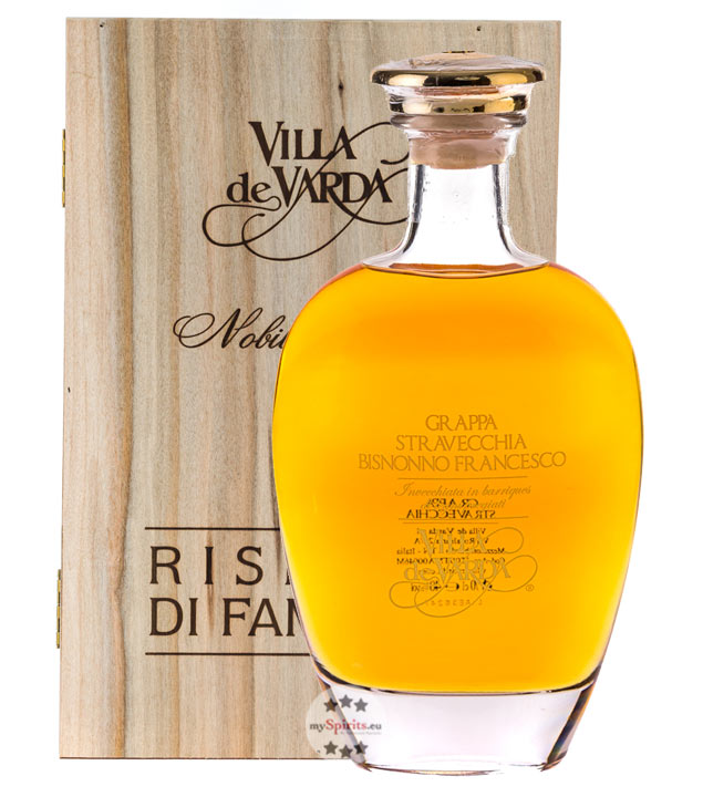 Villa de Varda Grappa Stravecchia Bisnonno Francesco (40 % vol., 0,7 Liter) von Distilleria Villa de Varda