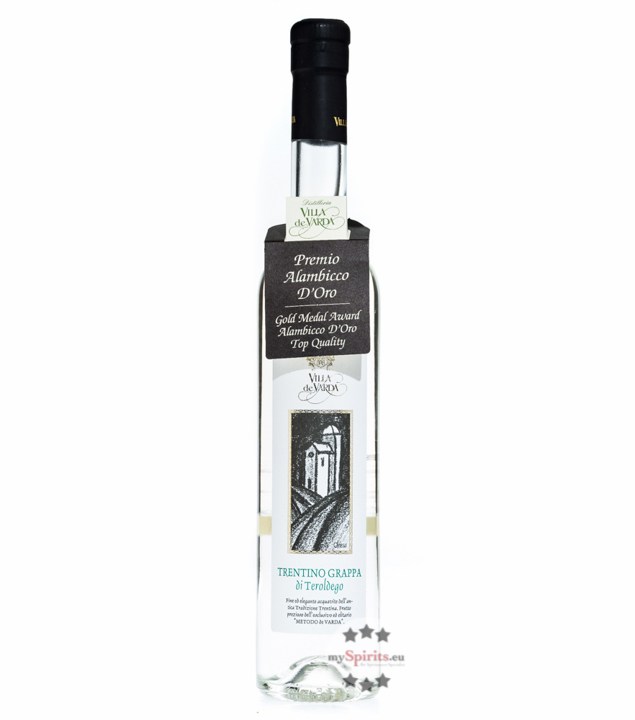 Villa de Varda Grappa Teroldego Mezzolitro (40 % vol., 0,5 Liter) von Distilleria Villa de Varda