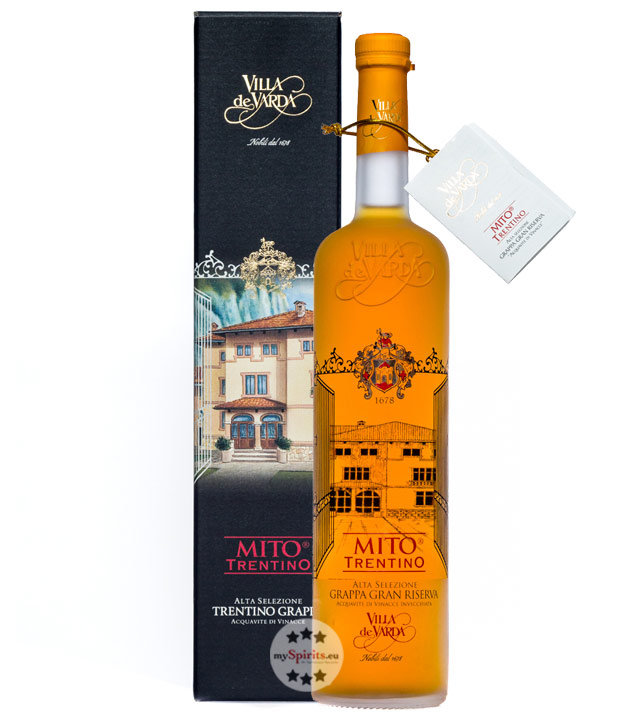 Villa de Varda Mito Trentino Grappa Gran Riserva (40 % vol., 0,7 Liter) von Distilleria Villa de Varda