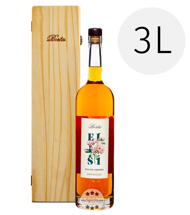 Berta Grappa Elisi Invecchiata 3l (43 % vol., 3,0 Liter) von Distillerie Berta