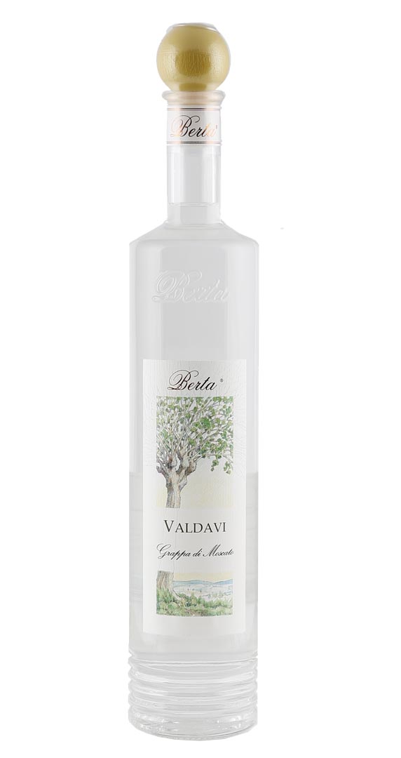 Berta Grappa Valdavi Moscato, 700 ml von Distillerie Berta