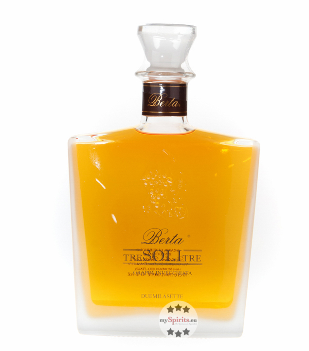 Berta Tre Soli Tre Grappa Invecchiata (43 % Vol., 0,7 Liter) von Distillerie Berta