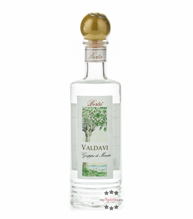 Berta Valdavi Grappa di Moscato  (40 % vol., 0,2 Liter) von Distillerie Berta