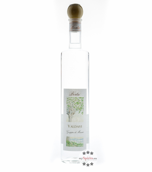 Berta Valdavi Grappa di Moscato (40 % vol., 0,7 Liter) von Distillerie Berta