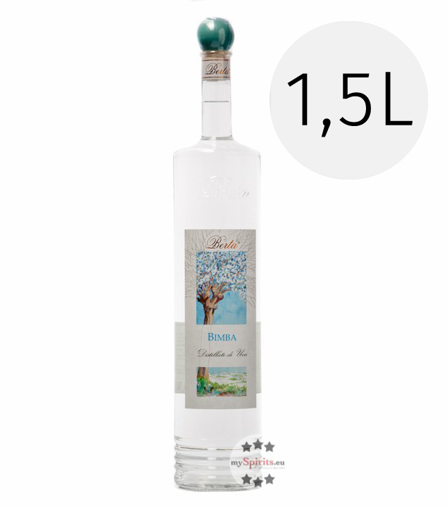 Grappa Berta Bimba Distillato di Uva 1,5 l (40 % vol., 1,5 Liter) von Distillerie Berta