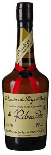 Calvados La Ribaude Prestige 42° Vol. über 20 Jahre im Barrique gereift von Distillerie du Houley (1x0,7l), exzellenter Calvados aus der Normandie von Distillerie du Houley