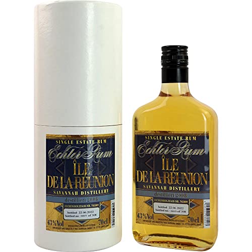 Rum Reunion 2008 Savannah 2008 Echter Jahrgangs-Rum 2008 Vegan Distillery Savannah Frankreich 700ml-Fl Rum Reunion 2008 Savannah 2008 Echter Jahrgangs-Rum 2008 Vegan Distillery Savannah Frankreich 700ml-Fl von Distillery Savannah