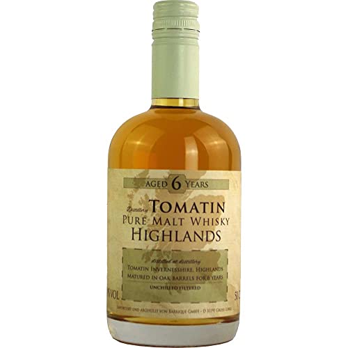 Whisky Tomatin 6 Jahre Pure Highland Malt Whisky Vegan Distillery Tomatin Vereinigtes Königreich UK 500ml-Fl von Distillery Tomatin