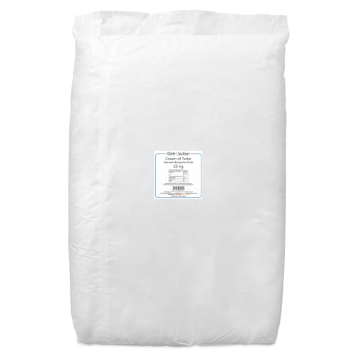 Weinstein 25kg Cream of Tartar Baiser Kaliumtartrat von DistrEbution.com