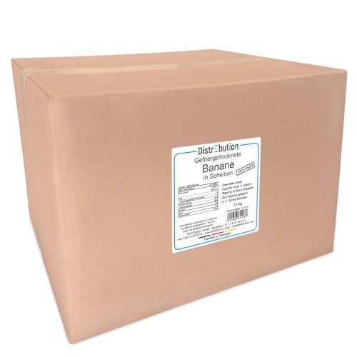 Gefriergetrocknete Bananen 10kg Bananenscheiben, Knuspriger Snack in Scheiben, Ohne Zucker, Vegan von DistrEbution