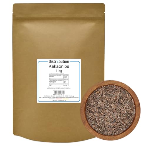 Kakao Nibs ohne Zucker 1kg natürlich von DistrEbution