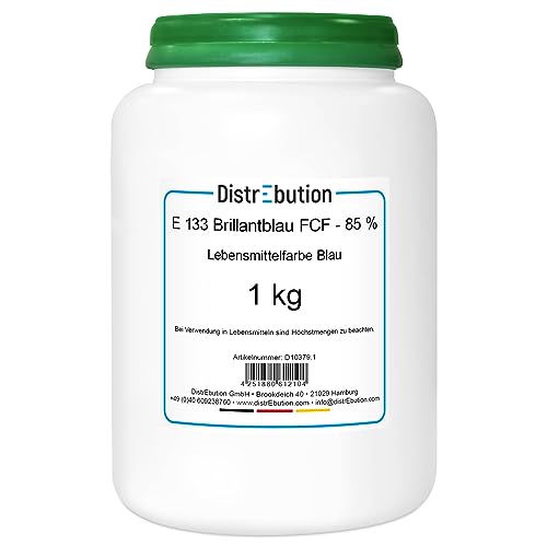 Lebensmittelfarbe Blau hochkonzentriert Pulver 1kg wasserlöslich E133 von DistrEbution