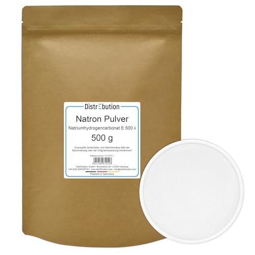 Natron Pulver 500g Lebensmittelqualität Backpulver Natriumhydrogencarbonat von DistrEbution
