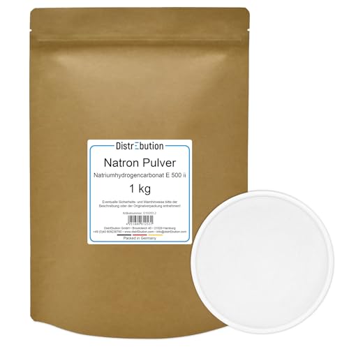Natron Pulver Lebensmittelqualität 1kg Backpulver Natriumhydrogencarbonat von DistrEbution