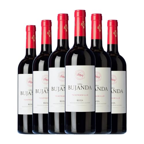 Viña Bujanda Tempranillo Rioja Jung 75 cl (Schachtel mit 6 Flaschen von 75 cl) von Distribuidor