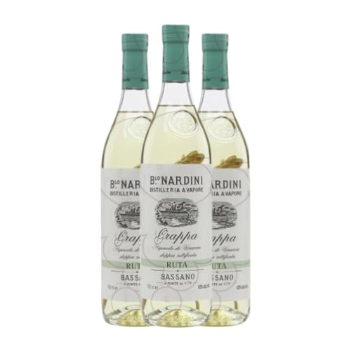 Grappa Bortolo Nardini Ruta Miniatura Miniaturflasche 5 cl (Schachtel mit 3 Miniaturflasche von 5 cl) von Ditta Bortolo Nardini SpA