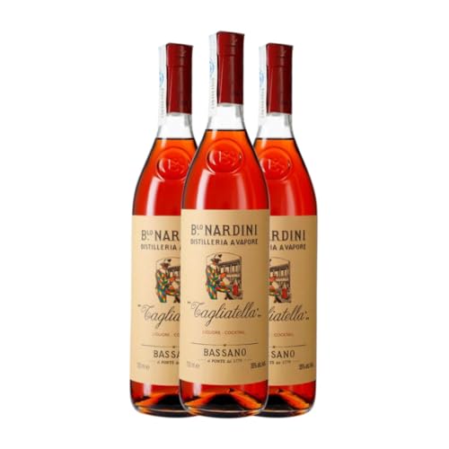 Grappa Bortolo Nardini Tagliatella 70 cl (Karton mit 3 Flaschen von 70 cl) von Ditta Bortolo Nardini SpA