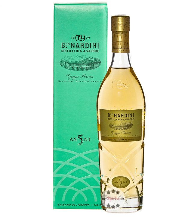 Nardini Grappa Riserva 5 Anni (42 % vol., 0,7 Liter) von Ditta Bortolo Nardini