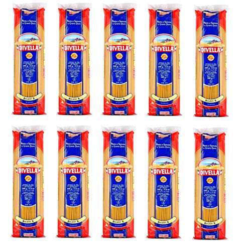 10x Pasta Divella 100% Italienisch Bucatini N° 6 Kochen 7 Minuten 500g 10x Pasta Divella 100% Italienisch Bucatini N° 6 Kochen 7 Minuten 500g von Divella