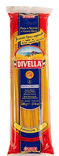 10x Pasta Divella 100% Italienisch N°12 Fettuccine 500g von Divella