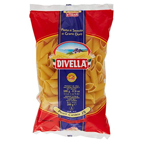 10x Pasta Divella 100% Italienisch N° 24 Penne Candela 500g von Divella