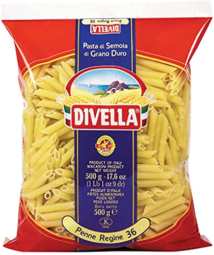 10x Pasta Divella 100% Italienisch N° 36 Penne Regine 500g von Divella
