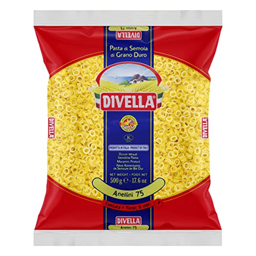 10x Pasta Divella 100% Italienisch N° 75 Anellini 500 g von Divella