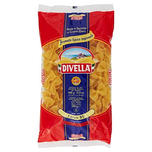 10x Pasta Divella 100% Italienisch N° 85 Farfalle 500 gr von Divella