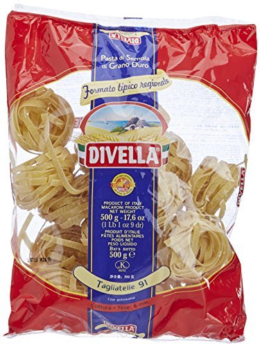 10x Pasta Divella 100% Italienisch N° 91 Tagliatelle 500 gr von Divella
