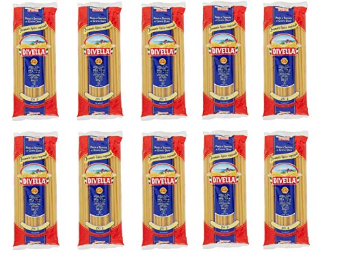 10x Pasta Divella 100% Italienisch Ziti N° 2 Kochen 8 Minuten 500g 10x Pasta Divella 100% Italienisch Ziti N° 2 Kochen 8 Minuten 500g von Divella