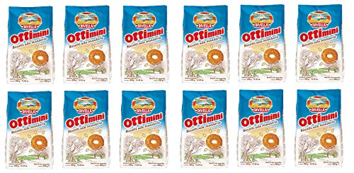 12x Divella Ottimini Biscotti alle Mandorle Shortbread Kekse mit gehackten Mandeln 350g biscuits cookies italienische Kekse 12x Divella Ottimini Biscotti alle Mandorle Shortbread Kekse mit gehackten Mandeln 350g biscuits cookies italienische Kekse von Divella