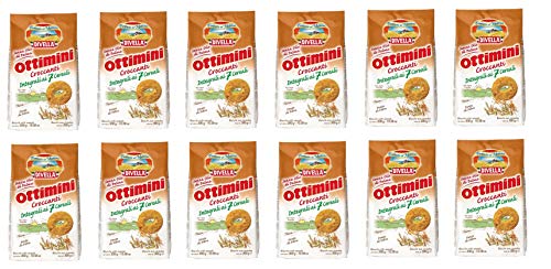 12x Divella Ottimini Croccanti Integrali 7 Cereali Vollkornkekse mit 7 Müsli 300g Biscuits Cookies italienische Kekse von Divella