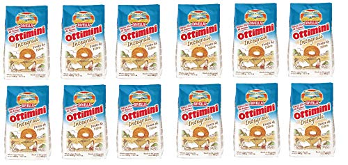 12x Divella Ottimini Integrali Vollkornkekse 400g Biscuits Cookies italienische Kekse von Divella