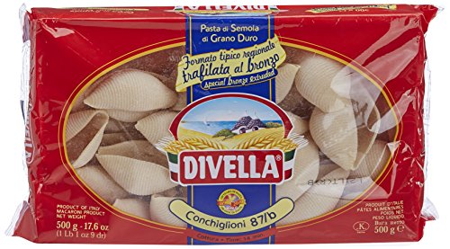 12x Divella Pasta 100% italienische Conchiglioni 87/b, nudeln 500g + Italian Gourmet polpa 400g von Divella