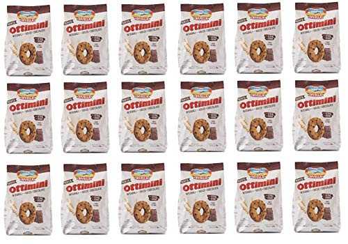 18x Divella Ottimini Integrali con gocce di cioccolato Vollkornkekse mit Schokoladenstückchen und Weizenkeimen Italienische Kekse 350g biscuits cookies 18x Divella Ottimini Integrali con gocce di cioccolato Vollkornkekse mit Schokoladenstückchen und Weizenkeimen Italienische Kekse 350g biscuits cookies von Divella