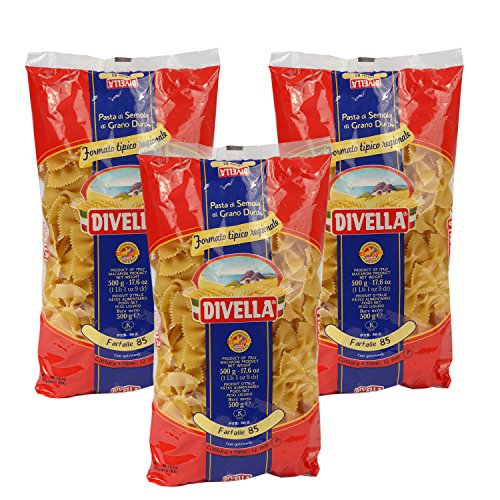 3 x DIVELLA N85 Farfalle 500g von Divella