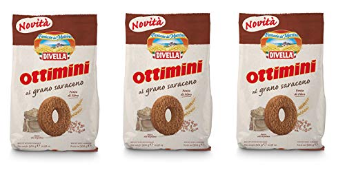 3x Divella Ottimini al Grano Saraceno Buchweizen Shortbread Kekse 300g Biscuits Cookies italienische Kekse 3x Divella Ottimini al Grano Saraceno Buchweizen Shortbread Kekse 300g Biscuits Cookies italienische Kekse von Divella