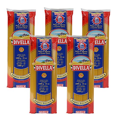 5 x DIVELLA N8 Spaghetti 1000g von Divella