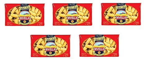 5x Pasta Divella 100% Italienisch N° 80 Paccheri Napoletani 500 gr von Divella