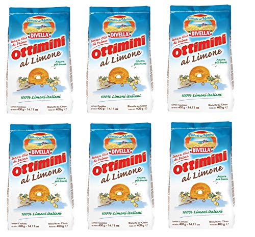 6x Divella Ottimini al Limone Italienische Shortbread Kekse mit Zitrone 400g biscuits cookies 100% italienische Zitronen 6x Divella Ottimini al Limone Italienische Shortbread Kekse mit Zitrone 400g biscuits cookies 100% italienische Zitronen von Divella