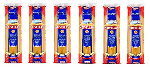 6x Divella Pasta 100% Italienisch Bucatini N°6 Teigwaren aus Hartweizengrieß 500g von Divella
