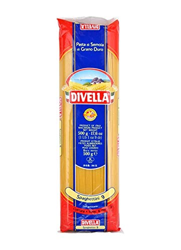 DIVELLA HARTWEIZENGRIESS NUDELN SPAGHETTINI 9 GR 500 X 36 von Divella