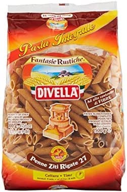 DIVELLA VOLLKORNNUDELN PENNE ZITI RIGATI 24 X 500 GR von Divella