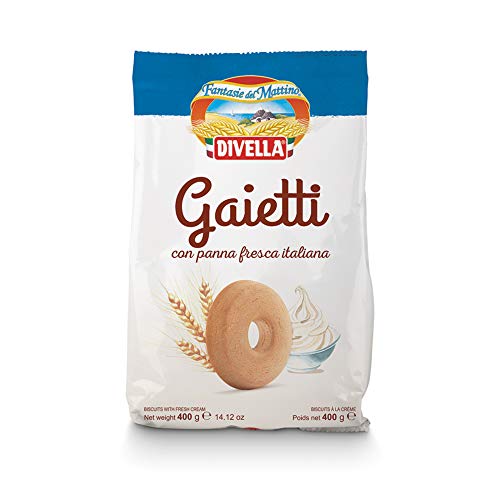 Divella Gaietti Shortbread Kekse mit frischer italienischer Sahne 400g biscuits cookies von Divella